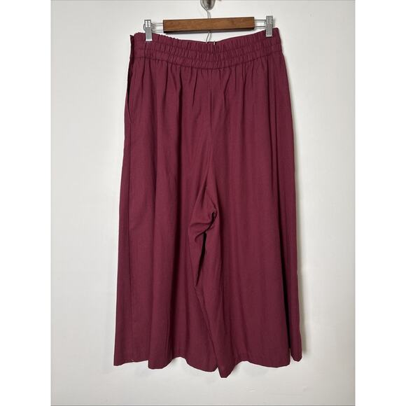 Ego Womens VTG 70s Culottes 14 Pleated Wide Leg Pants Cropped Retro High Rise - Picture 2 of 10